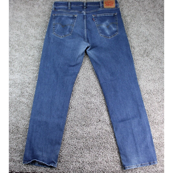 Levis 559 Relaxed Straight Jeans Men 38x34 Blue Denim Casual Classic - Picture 10 of 10